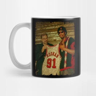 Dennis Rodman The First Join to Chicago Bulls Mug